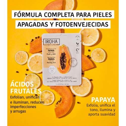 Iroha Nature – AHA Peeling-Gesichtsmaske – Papaya