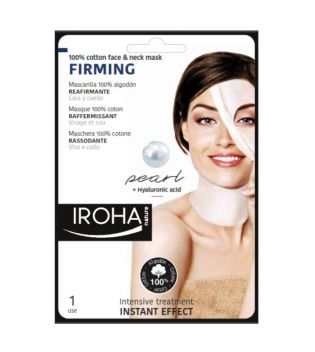 Iroha Nature - Straffende Gesichtsmaske für Gesicht und Hals - Perle