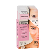 Iroha Nature – Packung mit Pflastern gegen Falten, Schwellungen und Aufhellung. Global Eye Care – Niacinamid, Koffein und Peptide