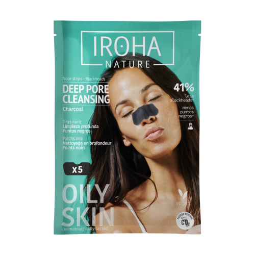 Iroha Nature - Detox Streifen Anti Black Dots - Kohlenstoff