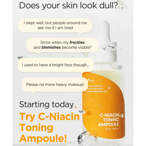 ISNtree - *C-Niacin* - Feuchtigkeitsspendendes und reparierendes Serum Toning Ampoule