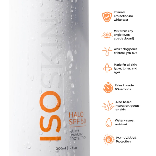 ISOCLEAN – *ISOSKIN* – Sonnenschutzspray Halo FPS 50 PA+++ UVA/UBV