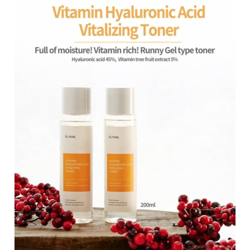 iUNIK - Feuchtigkeitsspendendes Gel-Gesichtswasser Vitamin Hyaluronic Acid Vitalizing