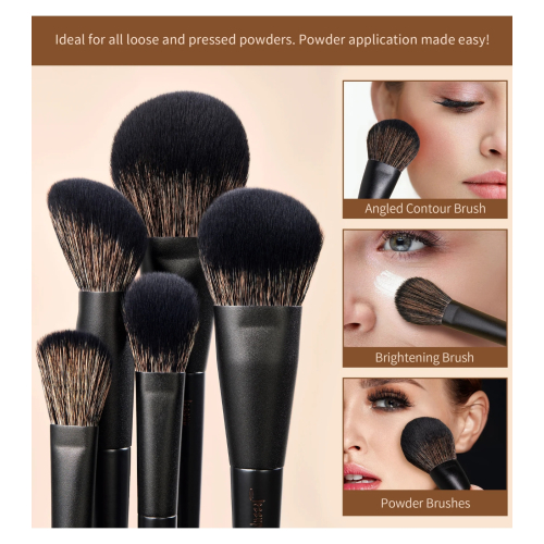 Jessup Beauty - *Collection III* - Pinselset mit Box - Elegant Black