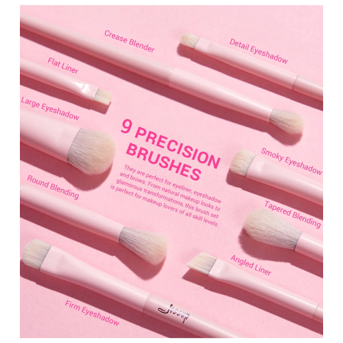 Jessup Beauty - *Collection IV* - Pinselset mit Box - Crystal Pink