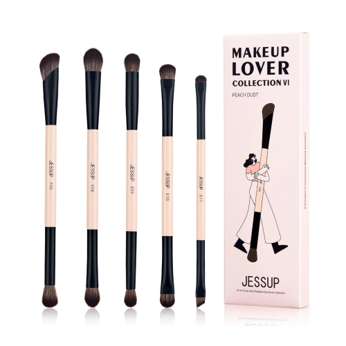 Jessup Beauty - *Collection VI* - Pinselset 5 Pinsel - Peach Dust