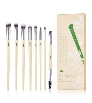 Jessup Beauty - *Eco-Friendly Makeup* – 8-teiliges Pinselset – T328: Burlywood