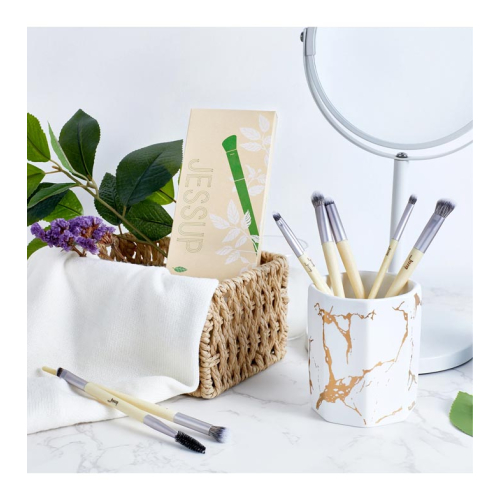 Jessup Beauty - *Eco-Friendly Makeup* – 8-teiliges Pinselset – T328: Burlywood