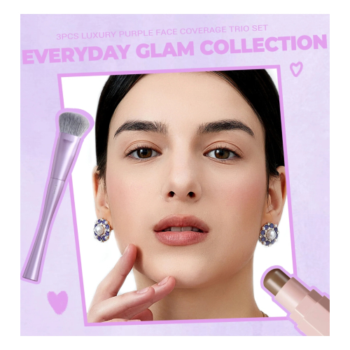 Jessup Beauty - *Everyday Glam* - Pinselset Face Coverage Trio - T513