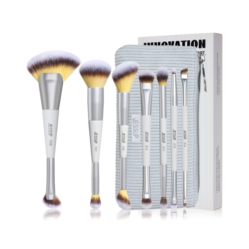 Jessup Beauty - *Innovation in Hand, Beauty in Heart* - Set mit 7 Doppelpinseln - Quiet Gray