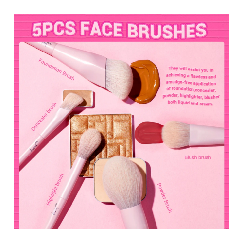 Jessup Beauty - *Makeup Lover Collection IV* - Set mit 14 Pinseln - Crystal Pink