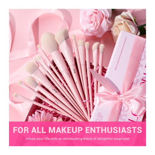 Jessup Beauty - *Makeup Lover Collection IV* - Set mit 14 Pinseln - Crystal Pink