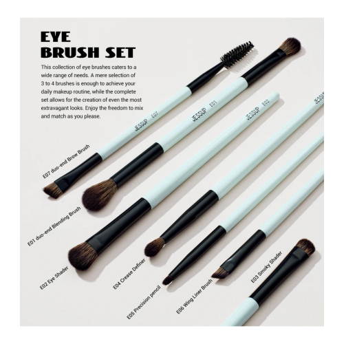 Jessup Beauty - *Makeup Lover Collection V* - Set mit 10 Pinseln - Bright Cyan