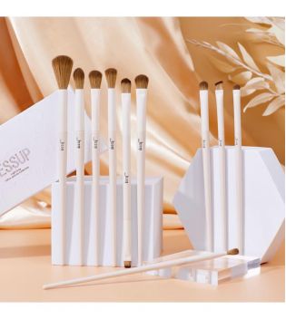 Jessup Beauty - *Makeup Lover Collection* – 10-teiliges Pinselset – T330: Light Gray