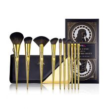 Jessup Beauty - *Royal Iconic* – 10-teiliges Pinselset + Tasche – T317: Gold