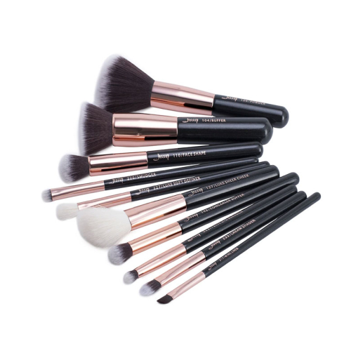 Jessup Beauty - 10-teiliges Pinselset - T156: Black/Rose Gold