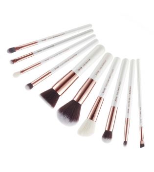 Jessup Beauty - 10-teiliges Pinselset - T216: White/Rose Gold