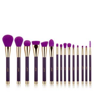 Jessup Beauty - 15-teiliges Pinselset - T114: Purple/Dark Violet