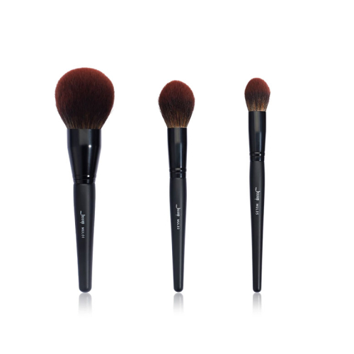 Jessup Beauty - 3-teiliges Pinselset Black Shimmer Collection - T274: Makeup Lover (Phantom Black)