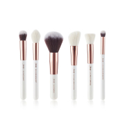 Jessup Beauty - 6 pcs Pinsel set - T224: White/Rose Gold