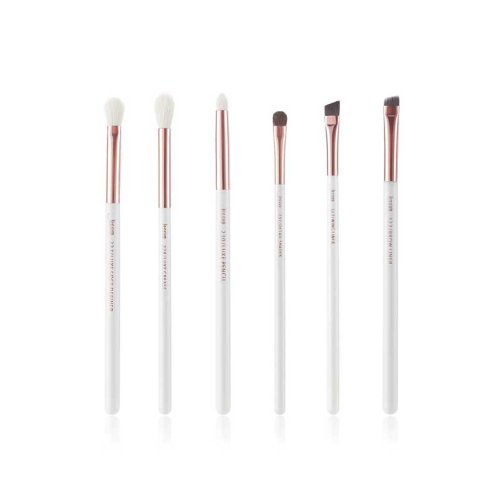 Jessup Beauty - 6 pcs Pinsel set - T221: White/Rose Gold