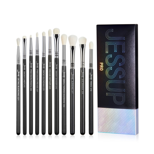 Jessup Beauty - Pinselset PRO 11pcs - T340: Black/Silver