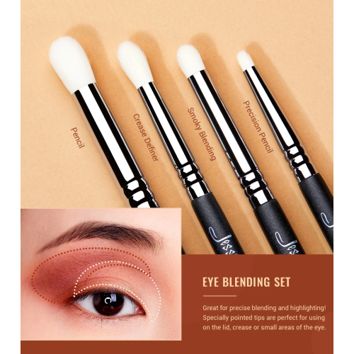 Jessup Beauty - Pinselset PRO 13-teilig - T338: Black/Silver