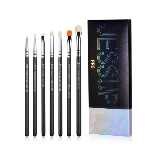 Jessup Beauty - Pinselset PRO 7pcs - T334: Black/Silver