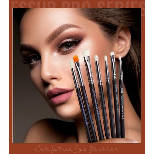 Jessup Beauty - Pinselset PRO 7pcs - T334: Black/Silver