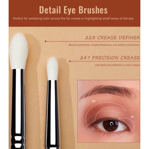 Jessup Beauty - Pinselset PRO 7pcs - T334: Black/Silver