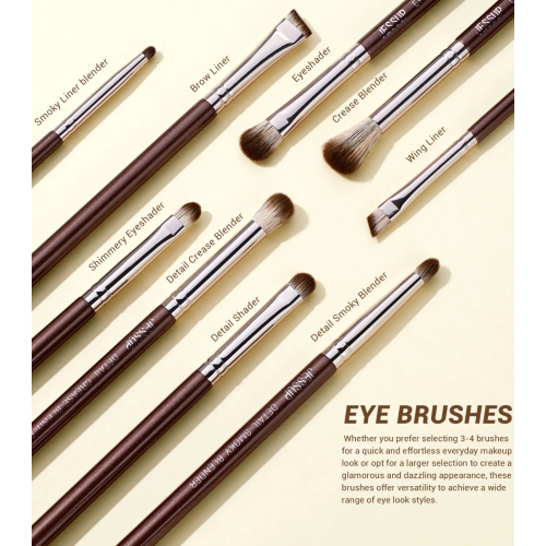 Jessup Beauty - *The Artists Eye Brush* - Set mit 15 Pinseln - Shimmer Brown
