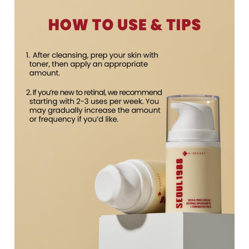 K-Secret - *Seoul 1988* - Creme Retinal Liposome 1% + Fermented Rice