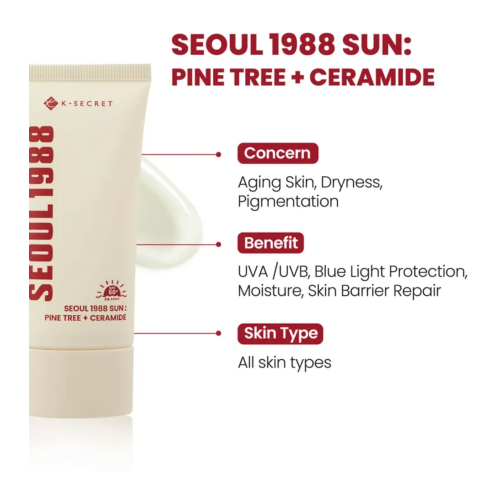 K-Secret - *Seoul 1988* - Sonnenschutz fürs Gesicht Pine Tree + Ceramide