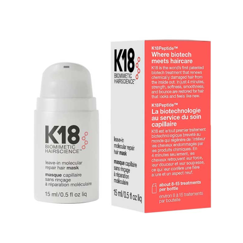 K18 - Reparaturmaske ohne Spülung Leave-In Molecular Repair - 15ml