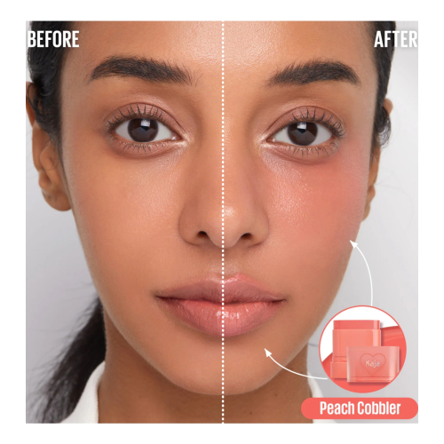 Kaja - Lippen- und Wangenbalsam mit mehreren Stiften Dewy Bar - Peach Cobbler