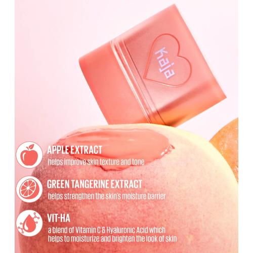 Kaja - Lippen- und Wangenbalsam mit mehreren Stiften Dewy Bar - Peach Cobbler