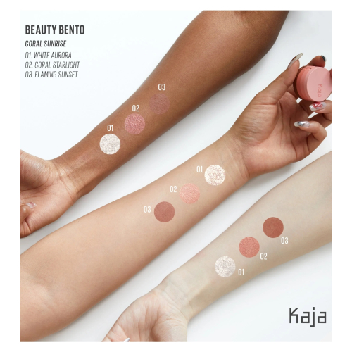 Kaja - 3 in 1 Lidschatten Beauty Bento - Coral Sunrise