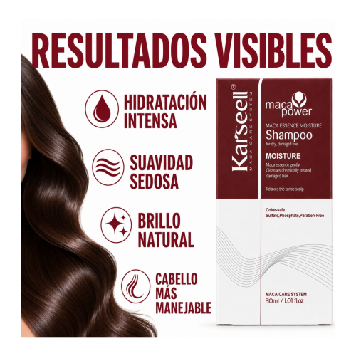 Karseell - *Maca Power* - Shampoo für geschädigtes Haar - Mini Größe