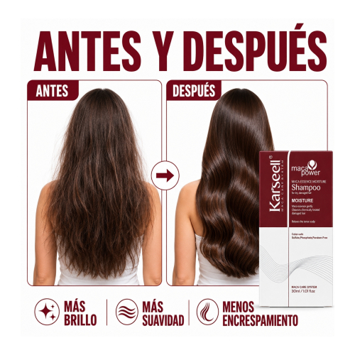 Karseell - *Maca Power* - Shampoo für geschädigtes Haar - Mini Größe