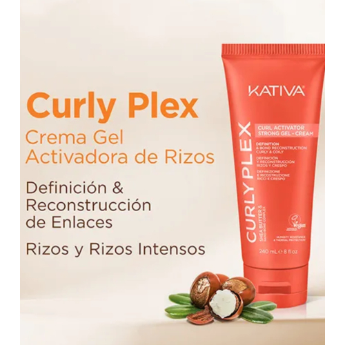 Kativa - *Curly Plex* - Lockenaktivator Strong Gel-Cream - Für lockiges Haar