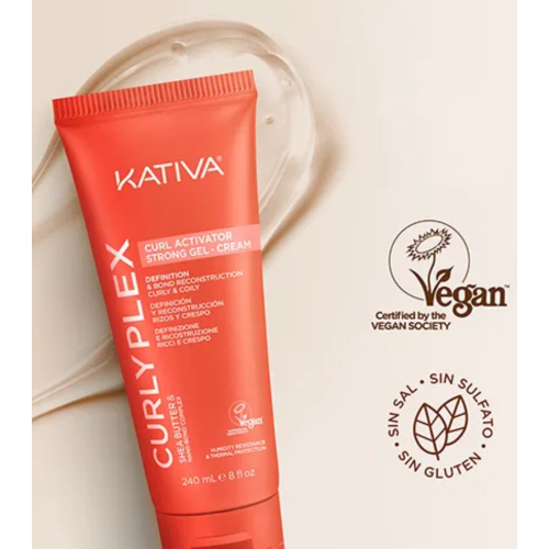 Kativa - *Curly Plex* - Lockenaktivator Strong Gel-Cream - Für lockiges Haar