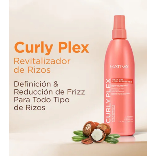 Kativa - *Curly Plex* - Lockenreaktivierendes und Anti-Frizz-Spray - Für lockiges Haar