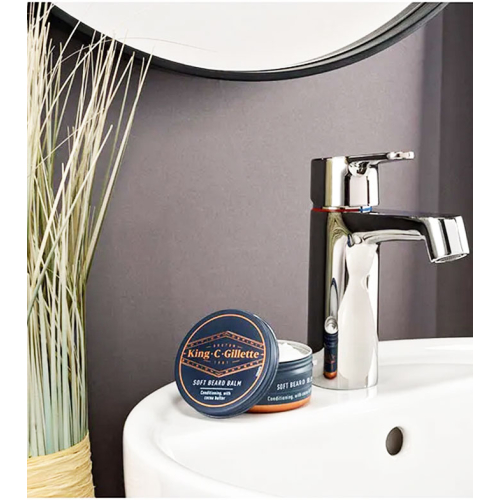 King C. Gillette - Weicher Bartbalsam mit Kakaobutter