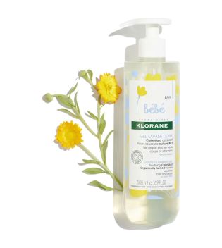 Klorane – Sanfte Kinder-Reinigungsgelpackung für Körper und Haare – Normale Haut
