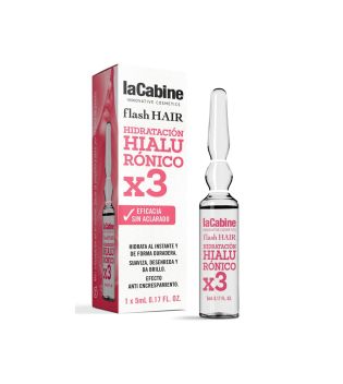 La Cabine - *Flash Hair* – Feuchtigkeitsspendende Haarampulle Moisturizing Hyaluronic x3