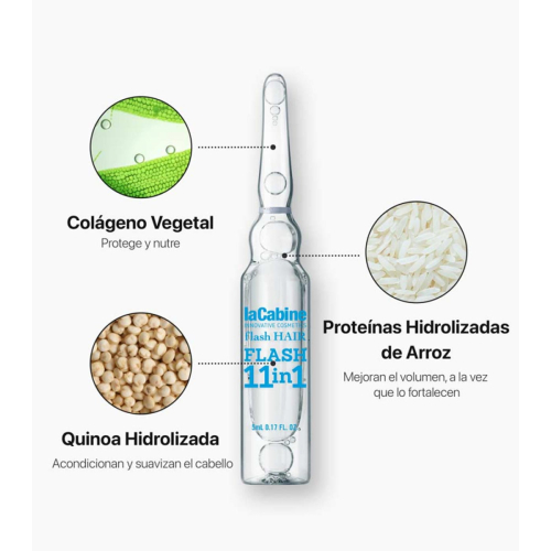 La Cabine - *Flash Hair* – Haarampullen Flash 11-in-1 – Alle Haartypen