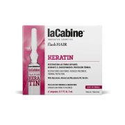 La Cabine - *Flash Hair* – Haarampullen Keratin – Glattes Haar mit Neigung zum Kräuseln