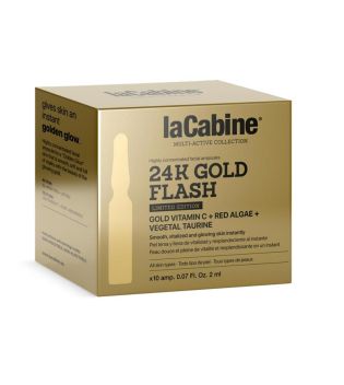 La Cabine – Packung mit 10 Ampullen mit Straffungseffekt 24K Gold Flash