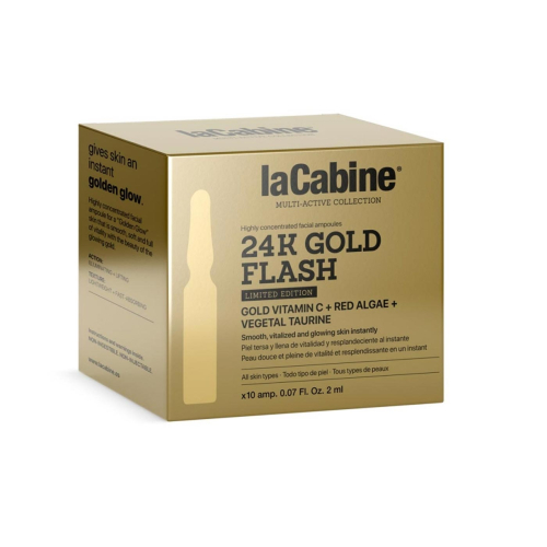La Cabine – Packung mit 10 Ampullen mit Straffungseffekt 24K Gold Flash