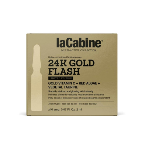 La Cabine – Packung mit 10 Ampullen mit Straffungseffekt 24K Gold Flash